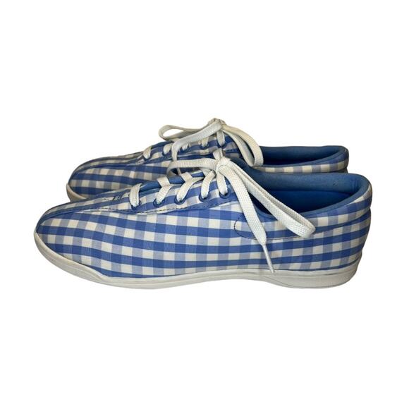 Easy Spirit Women's Checkered Gingham Sneakers Shoes Blue White Sz 9.5N Comfy - Picture 6 of 12